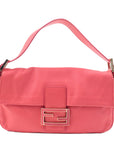 FNDI Mamma Baguette Leather Hand Bag Shoulder Bag Pink 8BR600