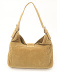 FNDI Corduroy Shoulder Bag Hand Bag Brown 26569