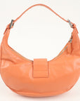 FNDI Leather Shoulder Bag Hand Bag Pink 16321