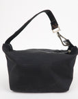 FNDI Logo Canvas Hand Bag Black Brown 26586