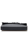 Black LV Monogram Taurillon Pochette Steamer Clutch Bag
