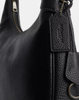Ella Shoulder Bag (Gunmetal/Black)