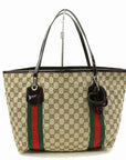Brand Inspired GCCI Tote Bag Brown Canvas (SHC-)