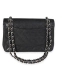 CHNL Black Quilted Caviar Jumbo Classic Double Flap Bag