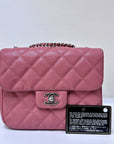 CHNL Caviar Quilted Small Urban Companion Flap Pink