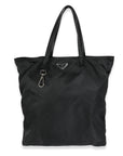 PRD Black Nylon Logo Shopper Tote
