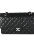 CHNL Black Quilted Caviar Medium Classic Double Flap Bag