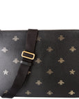 GCCI Bee Star Leather Messenger Bag