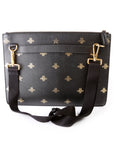 GCCI Bee Star Leather Messenger Bag