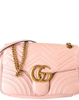 GCCI Marmont Leather Shoulder Medium Pink