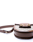 GCCI Horsebit GG Supreme Mini Rounded Bag Brown