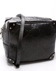 GCCI GG Embossed Square Messenger Bag Black