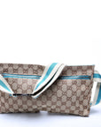 GCCI GG Canvas Waist Bag Blue