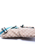 GCCI GG Canvas Waist Bag Blue
