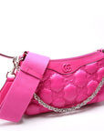 GCCI GG Nylon Shoulder Bag Pink
