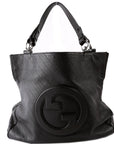 GCCI Blondie Medium Leather Tote Black