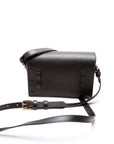 GCCI Horsebit Calfskin Shoulder Bag Black