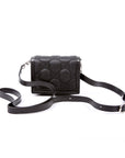 GCCI GG Nylon Enamel Mini Chain Bag Black