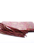GCCI Bamboo Tassel Snakeskin Clutch