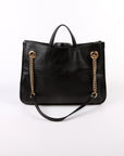 GCCI Horsebit Large Leather Tote Black