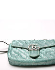GCCI Marmont Sequin Shoulder Mini Flap Teal