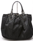 GCCI GG Canvas Studded Pelham Tote Large Black