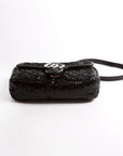 GCCI Marmont Sequin Shoulder Mini Flap Black