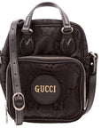 GCCI GG Nylon Off the Grid Shoulder Bag Black
