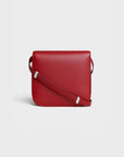 Celine Medium Classic Bag In Box Calfskin Red/SiLVer Hardware