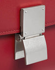 Celine Medium Classic Bag In Box Calfskin Red/SiLVer Hardware