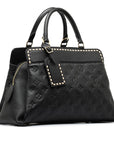 Black LV Monogram Empreinte Vosges MM Satchel