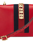 (WMNS) GCCI Sylvie SeriesGold Chain Single Shoulder Bag Small Red -CVLEG-