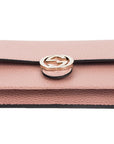 (WMNS) GCCI Logo Double G Leather WOC Chain Shoulder Messenger Bag Pink Classic -CAOG-