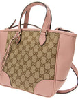 (WMNS) GCCI GG Printing Single-Shoulder Bag Brown/Pink -KYLG-