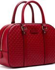 (WMNS) GCCI Logo Embossing Cowhide handbag Red Classic -BMJG-