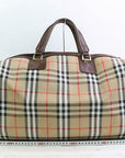 Brand Inspired BBERRY Boston Bag Brown Canvas