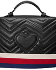 (WMNS) GCCI GG Marmont Leather Shoulder Bag Black -DTDPT-