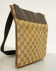 GCCI GG Canvas Women's GG Canvas Shoulder Bag Beige,Brown