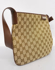 GCCI GG Canvas Tote Bag Women's Handbag,Tote Bag Beige,Brown