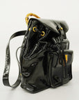 GCCI Bamboo Rucksack Enamel Women's Backpack Black