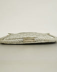GCCI Interlocking G Women's Leather Shoulder Bag Silver