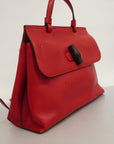 GCCI Bamboo way Bag Women's Leather Handbag,Shoulder Bag Red Color