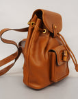 GCCI Bamboo Rucksack Undefined,Leather Backpack Brown