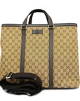 GCCI GG Canvas way Bag GG Canvas Handbag,Shoulder Bag Beige,Brown