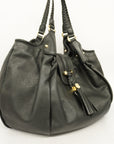 GCCI Marrakech Women's Leather Shoulder Bag Black