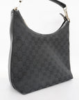 GCCI Women's GG Canvas Hand Bag Black