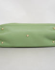 GCCI Bamboo way Bag Leather Handbag,Shoulder Bag Light Green