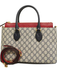 GCCI way Bag Women's GG Supreme Handbag,Shoulder Bag Navy,Red