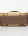 GCCI way Bag Jumbo GG Women's Canvas,Leather Handbag,Shoulder Bag