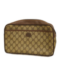 GCCI Clutch Bag .. Women's GG Supreme Clutch Bag Beige,Brown